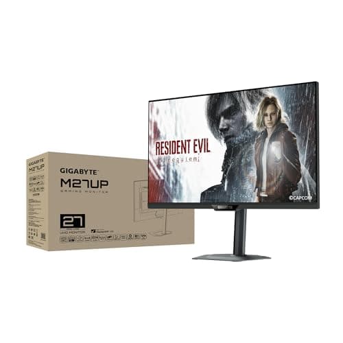 GIGABYTE - M27UP - 27" SS IPS Gaming Monitor - UHD 3840x2160-160Hz - 1ms GTG - AMD FreeSync Premium, G-SYNC Compatible - Dual Mode - Type C KVM - HDMI, DP, Type-C - Height and Tilt Adjustable -Black 13