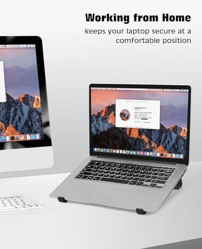 Thibault Aluminum Laptop Stand for Desk - Cooling Ergonomic Design - Fits MacBook Air Pro/DELL/HP/Lenovo/ThinkPad/Alienware - 13/14/15.6/16 -Easy Assembly- Ventilated Laptop Stand for Optimal Airflow 7