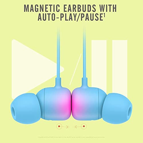 Beats Flex Wireless Earbuds - Apple W1 Headphone Chip, Magnetic Earphones, Class 1 Bluetooth, 12 Hours of Listening Time, Built-in Microphone - Flame Blue 5