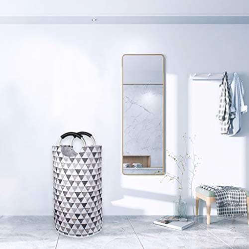 Dalykate Large Laundry Basket 82L Collapsible Oxford Fabric Laundry Hamper Foldable Clothes Laundry Bag with Handles Waterproof Washing Bin Portable Dirty Clothes Basket for College Dorm, Family 7