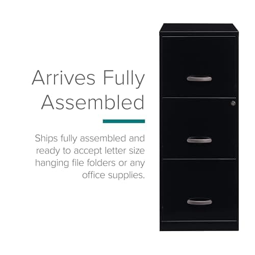 Lorell SOHO 18" 3-Drawer Vertical File 9