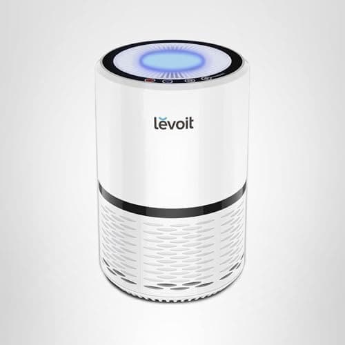LEVOIT Air Purifier for Home, AHAM Verifide, High-Efficiency Filter for Smoke, Dust, Pollen, and Odors in Bedroom, Office, or Nursery, Optional Night Light, Quiet Operation, LV-H132, White 10