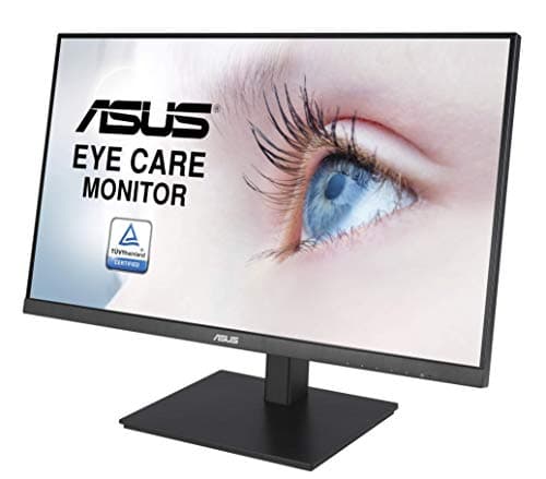 ASUS VA27DQSB 27” Monitor, 1080P Full HD, 75Hz, IPS, Adaptive-Sync, Eye Care, HDMI DisplayPort VGA USB Hub, Frameless, Ergonomic Design, VESA Wall Mountable,Black 12