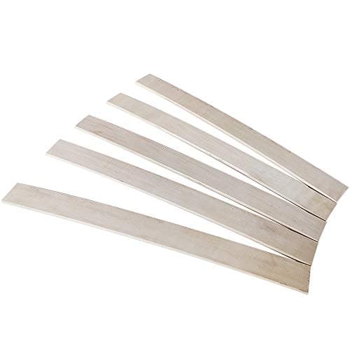 KUSRUP Slatted Bed Base Replacement Wooden Bed Slats Board Lath for Bed Frames Sofa Mattress Foundation/Platform ((39.4" L x 0.33" W x 2.08" Th) 5 Packs) 5