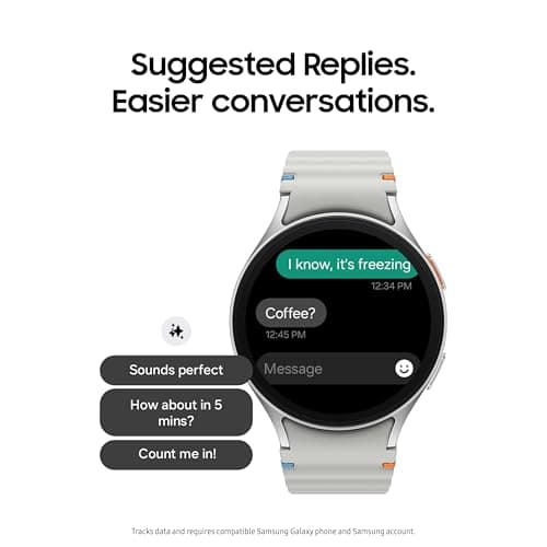 Samsung Galaxy Watch 7 40mm Bluetooth AI Smartwatch w/Energy Score, Wellness Tips, Heart Rate Tracking, Sleep Monitor, Fitness Tracker, 2024, Cream [US Version, 1Yr Manufacturer Warranty] 5