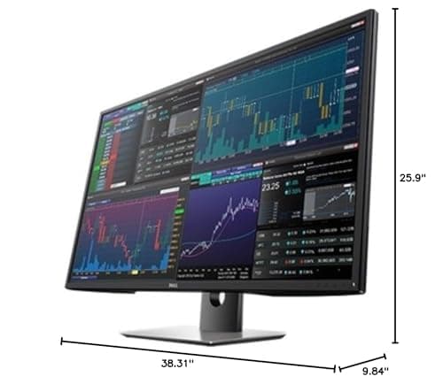 Dell 43" P4317Q Ultra HD 4k Multi Client Monitor, Black/Silver 6