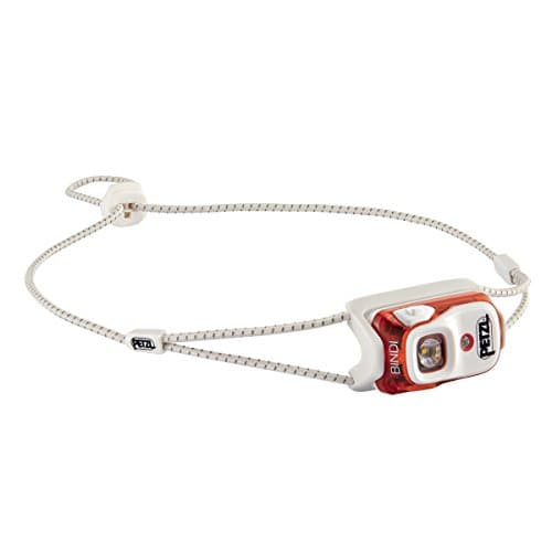 PETZL Bindi Headlamp - Ultra-Compact Rechargeable 200 Lumen Headlamp Designed for Everyday Athletic Activities - Orange