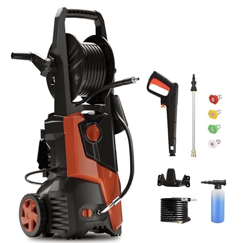 Electric Pressure Washer 5000PSIMax 3.5GPM Pressure Washer with 20 Ft Hose 16.3 Ft Power Cord, Making It Perfect for Cleaning Cars, Pool, Patio