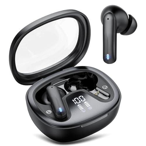 Wireless Earbuds, AI Translating Ear Buds, 135 Languages Translating Earphones, Wireless Bluetooth Translation Earbuds, HiFi Stereo, 45H, Business Trip, Earbud Translator fit iOS/Android, Deep Black