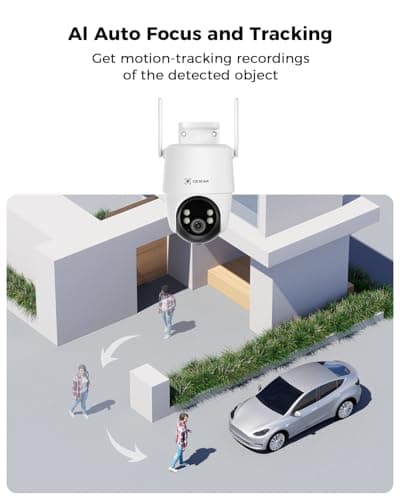 COCOCAM 24/7 Recording AOV WiFi Security Camera Outdoor Wireless with 10000mAh Battery 8W Solar Panel, 2K PTZ, 30 Meters Night Vision, AI Detection, AI Tracking, Two-Way Audio 7