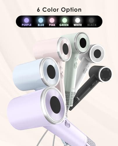 OSOU Hair Dryer, High Speed Fast Drying Hair Dryers, Negative Ionic Portable Blow Dryer with 110000 RPM Brushless Motor, Lightweight Low Noise Thermo-Control Hairdryer with Nozzle for Home, Travel 7