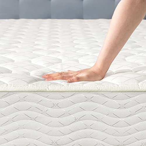 Best Price Mattress 8 Inch Tight Top Innerspring Hybrid Mattress - Comfort Foam Top with Bonnell Spring Base, Full White 6