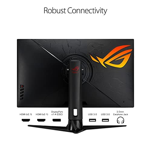ASUS ROG Swift PG32UQ 32” 4K HDR 144Hz DSC HDMI 2.1 Gaming Monitor, UHD (3840 x 2160), IPS, 1ms, G-SYNC Compatible, Extreme Low Motion Blur Sync, Eye Care, DisplayPort, USB, DisplayHDR 600 8