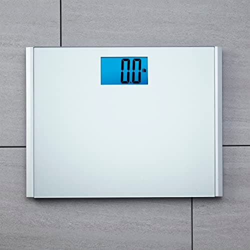 Eat Smart Precision Plus Digital Bathroom Scale, 440-lb Capacity, Wide Platform Body Analyzer with Step-On Technology, Stable Home Fitness Device for Weight Management, Grey 6