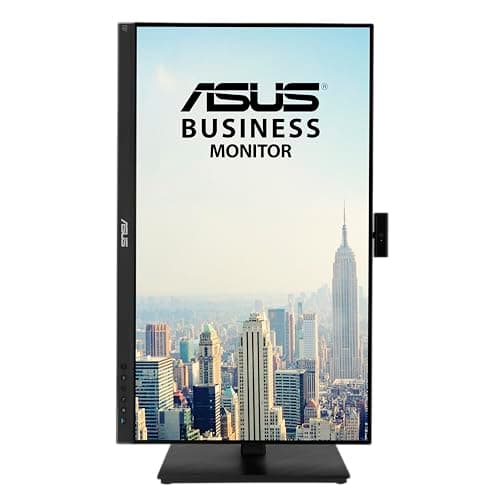 ASUS 27” 1080P Video Conference Monitor (BE279QSK) - Full HD, IPS, Built-in Adjustable 2MP Webcam, Mic Array, Speakers, Eye Care, Wall Mountable, Frameless, HDMI, DisplayPort, VGA, Height Adjustable 13