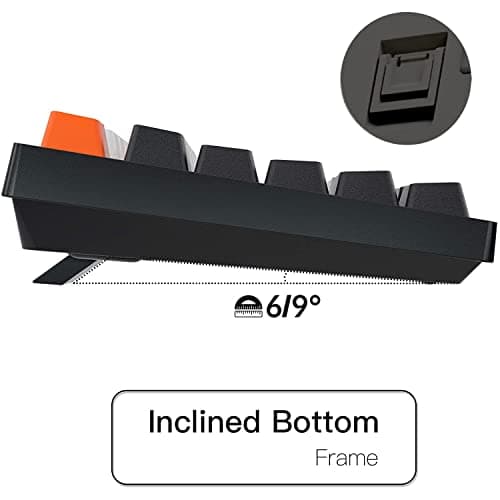 Keychron C1 87 Keys Wired Mechanical Keyboard for Mac Windows, 80% Layout Tenkeyless Gateron G Pro Red Switch White LED Backlit Double-Shot ABS Keycaps, USB-C Gaming Keyboard for Gamer/Typists/Office 8