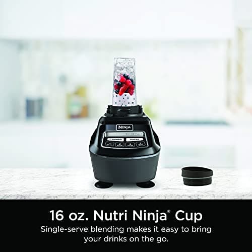 Ninja Kitchen System | All-in-One Food Processor & Blender for Smoothies | Includes Pitcher, Travel Cup, & 8-Cup Bowl | Makes Salsa, Dough, Shakes, & Frozen Drinks | 120 Volts | Black | BL770AMZ 7