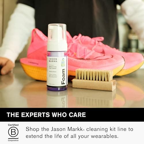 Jason Markk Quick Clean Kit, Shoe Cleaner, 2-Piece Set, Ready-To-Use Foam & Delicates Brush, Sneaker Care, Ideal for Footwear, Safe for Leather, Suede, Nubuck, Cotton, Knits, 4oz 7