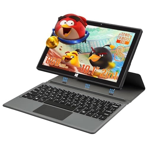 HONGSAMDE 10.1 Inch Windows Tablet, 2 in 1Windows 11 Pro Tablet PC,Computer, Intel Celeron N4000 CPU 1280x800IPS FHDTouch,8GB+128GB SSD,Micro HDMI/5GWiFi/Bluetooth/USB3.0/Dual Cameras/Keyboard