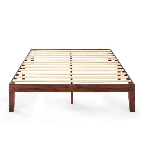 Mellow Naturalista Classic - 12 Inch Solid Wood Platform Bed with Wooden Slats, No Box Spring Needed, Easy Assembly, Queen, Espresso 5