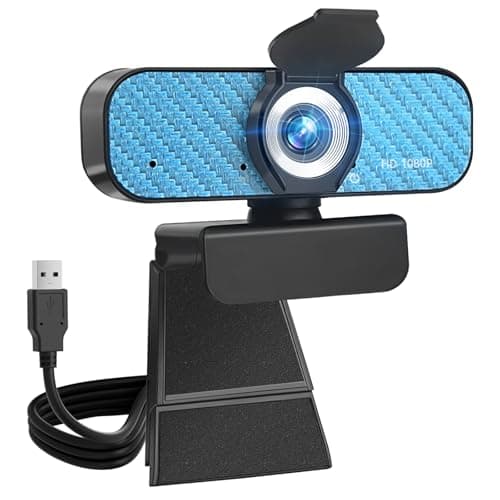 VDOR Webcam 1080P for Online Learners: Lag-Free Video & Built-in Mic for Zoom Class | Portable Design Fixed Focus USB Camera