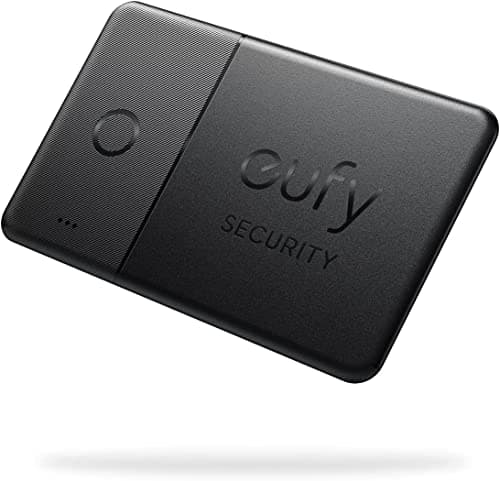 eufy Security SmartTrack Card E30 (Black, 1-Pack), Works with Apple Find My (iOS Only), Wallet Tracker, Phone Finder, Up to 3-Year Battery Life(Android Not Supported), Water Resistant