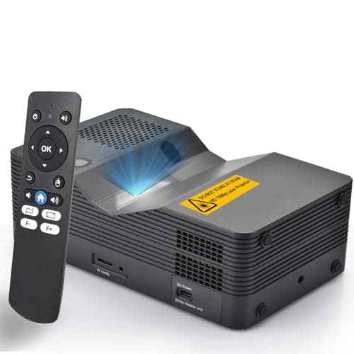 AAXA M8 UST2 Ultra Short Throw HD Laser Projector, BT 5.4, WiFi 6, USBC Mirroring, 2xHDMI, Optical Audio, Efocus, Auto Keystone