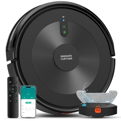 AZQQ Robot Vacuum and Mop:4000Pa 3-in-1 Robotic Vacuum