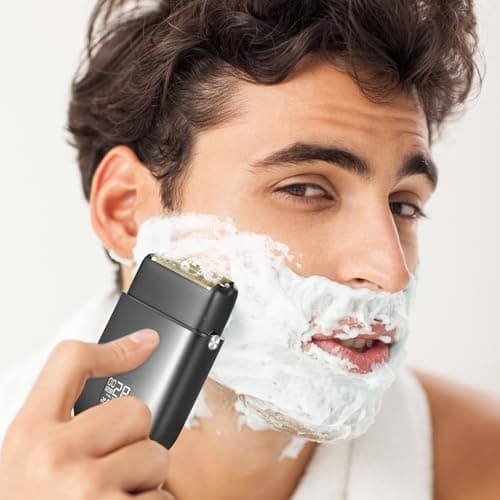 Electric Razor for Men, Electric Foil Shavers, 3-Speed Foil Shaver with Double Floating Blades, IPX7 Waterproof Wet/Dry Shaver, 90 Min Runtime, LED Display, Travel Lock, Gifts for Men 7