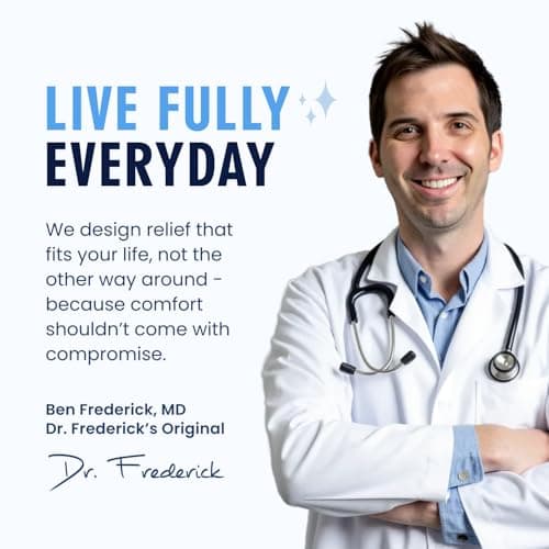 Dr. Frederick's Original Arch Support Sleeves Plus - 2 ct - Doctor-Developed Plantar Fasciitis & Flat Feet Relief - Foot Braces for Fallen Arches, Heel Pain & Achy Feet - Soft Gel Cushion - L/XL 9