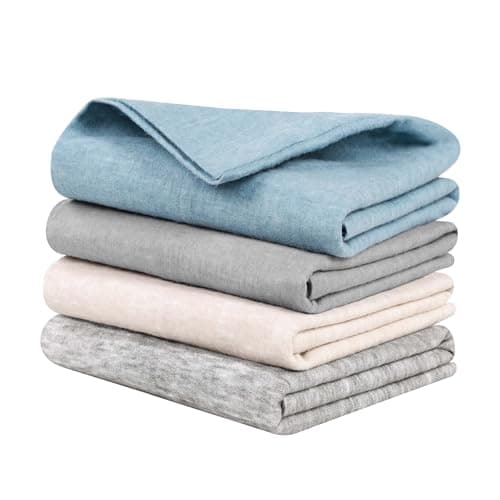 Superior Melange Flannel Cotton Pillowcases, Pillow Case 2 Pack, Modern, Textured Farmhouse Pillow Covers, Ultra-Soft Warm Basics, Bedding Essentials, Bed Accents, Set of 2, Standard, Charcoal 9