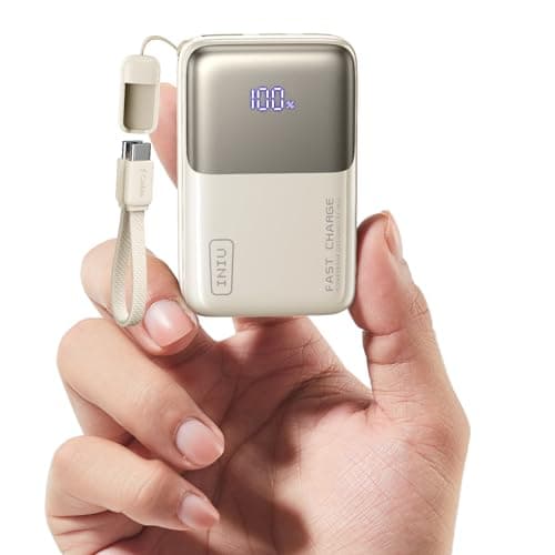 INIU Pocket Size Portable Charger, Ultra Small 10000mAh 45W PD Power Bank, Fast Charging Battery Pack, Travel Essentials Powerbank for iPhone 17 16 Pro Air, Xiaomi 17 Pro Max 16 15 14, S24 etc
