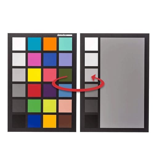Datacolor SpyderCHECKR 24 - Color calibrate your camera for consistent image color across multiple camera systems/lighting conditions. Target color chart has 24 target colors + grey card.