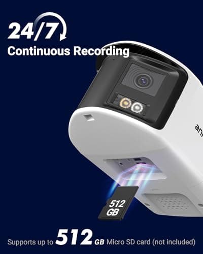 ANNKE FCD600 Dual-Lens Outdoor Security Camera with 180° FoV, 6MP Panoramic PoE IP Camera, Smart Human/Vehicle Detection, Color Night Vision, Two Way Audio, Supports MicroSD Card Up to 512GB 7