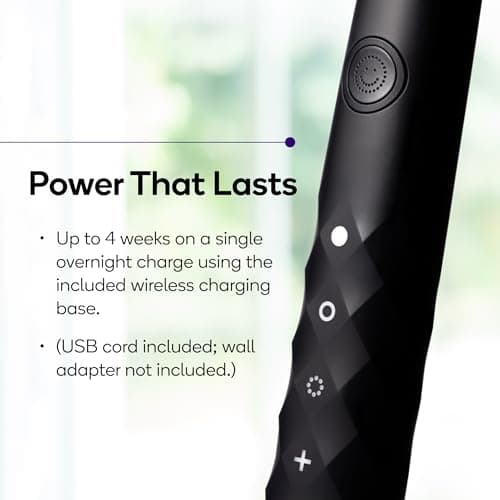 Burst Original Sonic Electric Toothbrush for Adults (Black) | Rechargeable Electric Sonic Toothbrush | Soft Bristle Deep Clean Stain & Plaque Removal | 3 Modes: Teeth Whitening, Sensitive & Massage 5