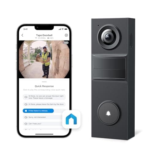Tapo 2K Wireless Smart Video Doorbell - 160° Ultra-Wide View, Person Detection, 2-Way Talk, Ring Call, Night Vision, Subscription-Free Local Storage or Optional Cloud, Works with Alexa, D205 8