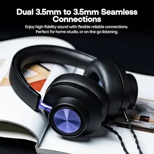 Linsoul Kiwi Ears x Z Reviews: Serene Planar Magnetic Driver Over-Ear Gaming Headphones, Fully Closed-Back, Passive Noise Cancelling, with Detachable Cable for DJ, Gamer, Musician 6