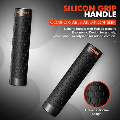 KUTIZE Jump Rope, Weighted Jump Rope for Men Women, Adjustable 1lb Heavy Skipping Ropes, Suitable for Boxing, Cardio, Home Fitness, Training Muscle, Home Gym Workout Equipment for Full Body Exercise 8