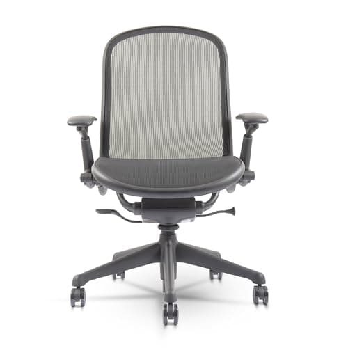 Knoll Chadwick Task Chair - Adjustable Height Upholstered Waterfall Edge Seat, Lumbar Support Backrest, Steel Base, Repackaged Ergonomic Office Chairs, Comfortable Seating Solution