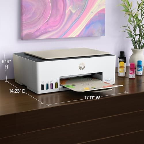 HP Smart Tank 5000 Wireless All-in-One Ink Tank Printer, Scanner, Copier with 2 Years of Ink Included, Best-for-Home, Cartridge-Free, Refillable, AI-Enabled, an EcoTank Alternative (5D1B6A) 14