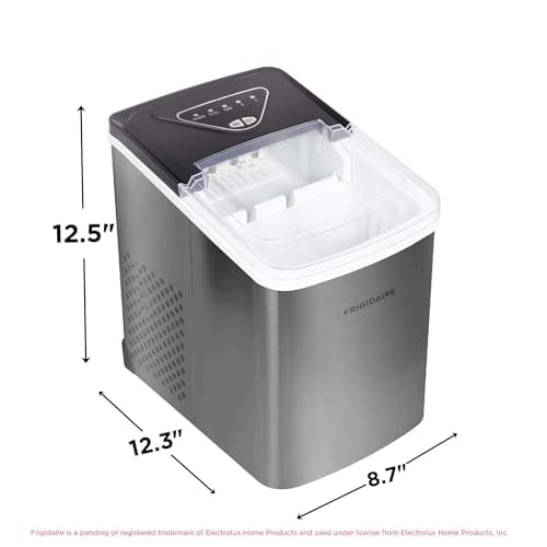 Frigidaire EFIC123-SS Counter Top Maker, Produces 26 pounds Ice per Day, Stainless Steel 5