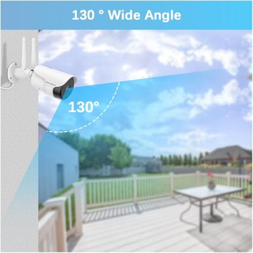 WEILAILIFE 【2-Way Audio ＆ 5MP High Definition】 Outdoor/Home Wireless Extended Security Camera, Bullet Exterior Surveillance, IP66 Waterproof 6