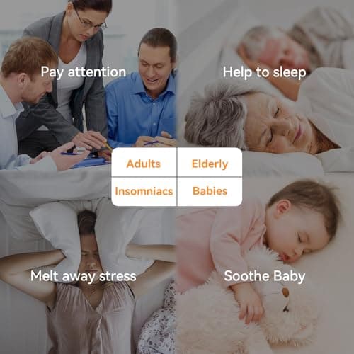 Wkzay White Noise Sound Machine: 30 Soothing Sounds, Sunrise Alarm Clock for Gentle Wake Up, Adjustable Volume & Night Light, Timer - Easy to Sleep, Relax, Focus 8