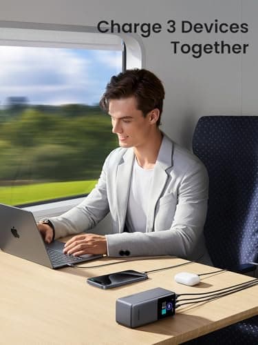 UGREEN Nexode Power Bank 20000mAh 130W Portable Charger Bundle with Uno Magsafe Portable Charger 5