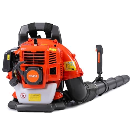 Thalorus 52cc Backpack Leaf Blower – Gas Powered 550 CFM 230 MPH High Airflow for Lawn Care, Low-Vibration Harness, Clears Leaves, Debris & Snow (T693 Pro)