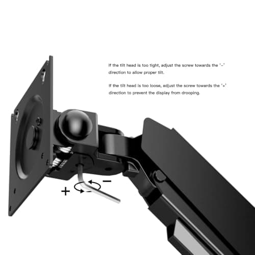 HUANUO 49 inch Ultrawide Monitor Wall Mount, Heavy Duty Screen Arm with Premium Aluminum, Supports up to 44 lbs, Wall Mount Monitor Arm for Height Adjustment, Tilt, Swivel, Rotate 8