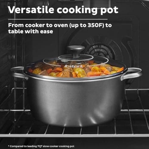 Instant Pot Superior Cooker 7.5QT Slow Cooker and Multicooker, 4-in-1 Functions, Sears/Sauté, Slow Cooks/Roast, Steams and Warms, From The Makers of Instant Pot 7
