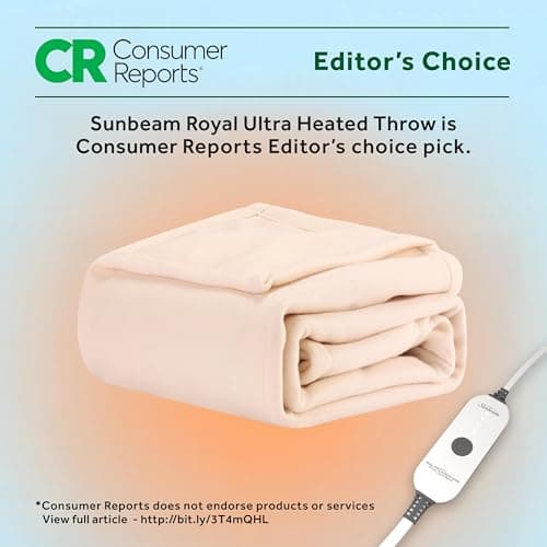 Sunbeam Royal Ultra Ivy Heated Blanket - Full 5