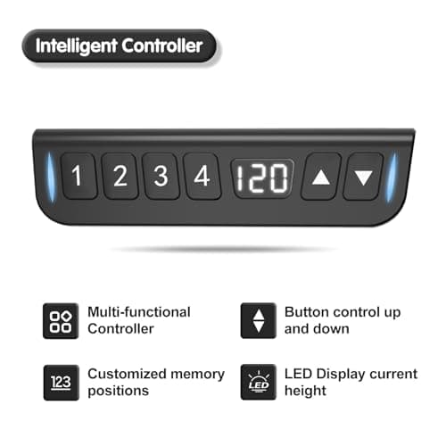 REGISDESK 63 Inch Electric Standing Desk with Cabinet & Drawers, Height Adjustable Sit Stand Desk with Monitor Shelf, Smart Home Office Standing Computer Desk, Rustic Brown 9