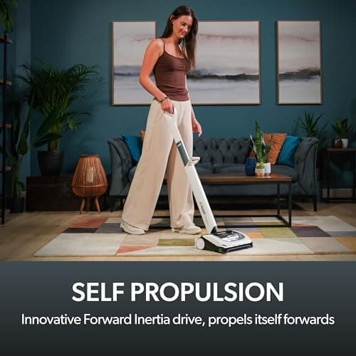 Gtech AirRAM Platinum Cordless Vacuum Cleaner - Includes Anti-Hair Wrap Brush Bar - Perfect for Carpet and Hardwood Floors - Rechargeable 22v Li-ion Battery - Lightweight (7 lbs.) 9